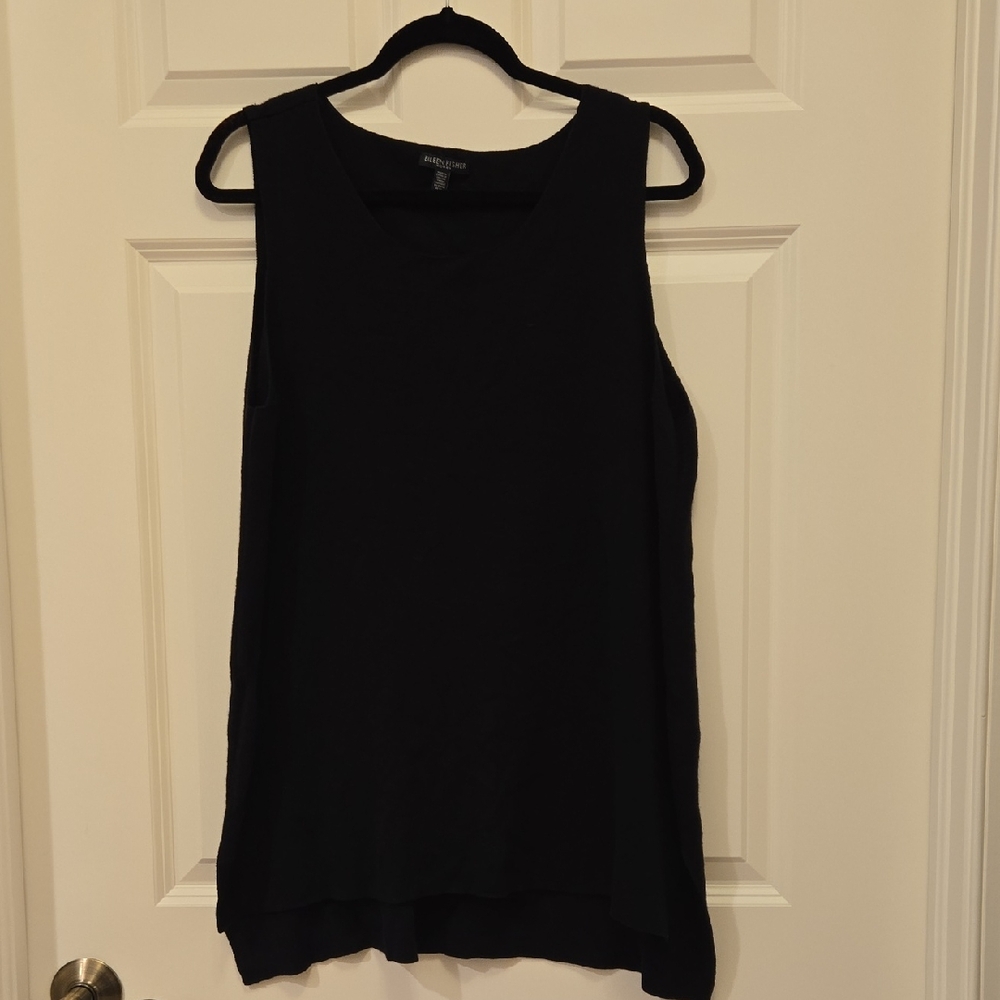 Eileen Fisher Classic Black Tank Top